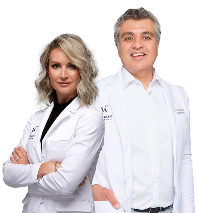 Dr. Arjang Yazdani and a Yazdani Aesthetics clinician
